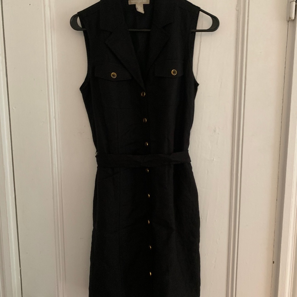 Black Banana republic military style dress